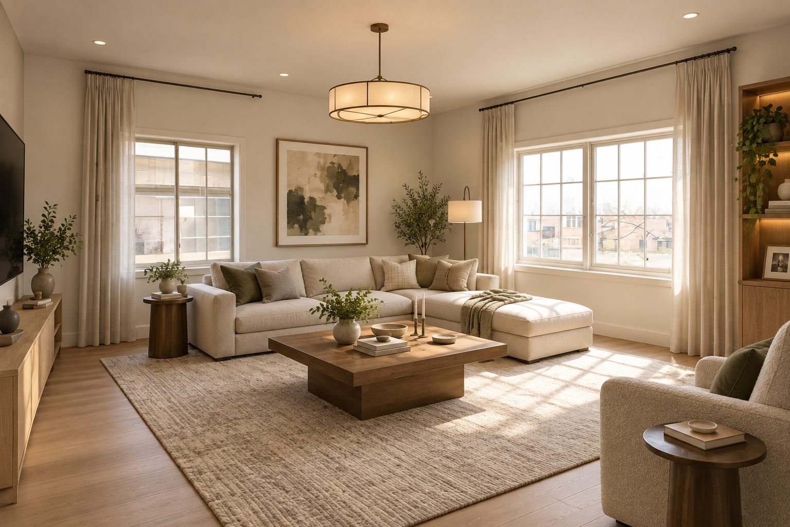 AI visualization of the renovated room